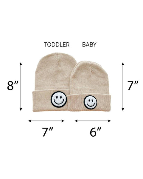 Smiley Beanie: Beige