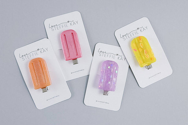 Resin Hair Clip | Popsicles