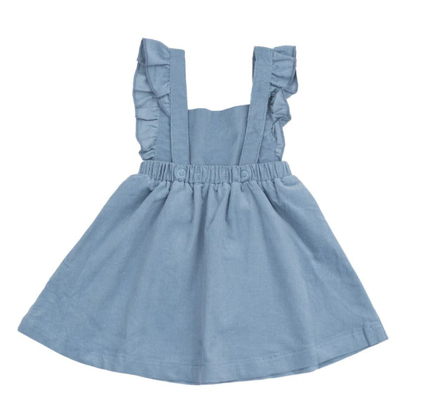 Pinafore Dress - Solid Glacier Lake