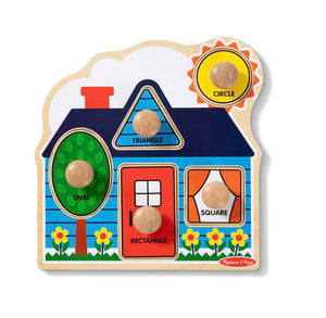 First Shapes Jumbo Knob Wooden Puzzle - 5 Pieces