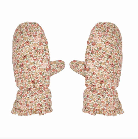 Margot Floral Quilted Mittens