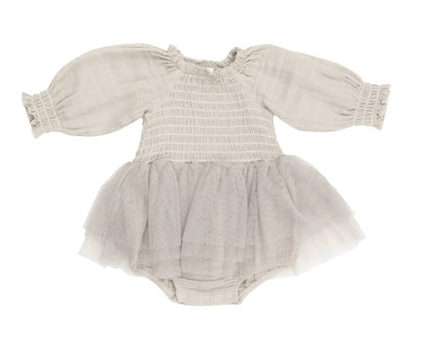 Long Sleeve Bubble Tutus - Oatmeal