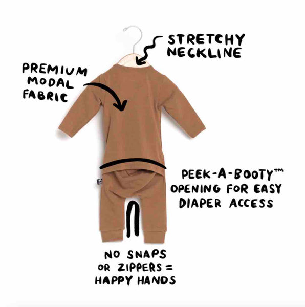 Essentials Infant Short Sleeve Peekabooty Rags - Navy