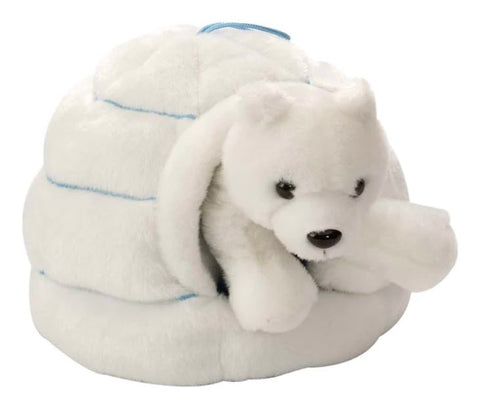 Polar Bear in an Igloo Stuffed Animal