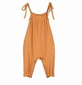 Victoria Romper in Orange Rib