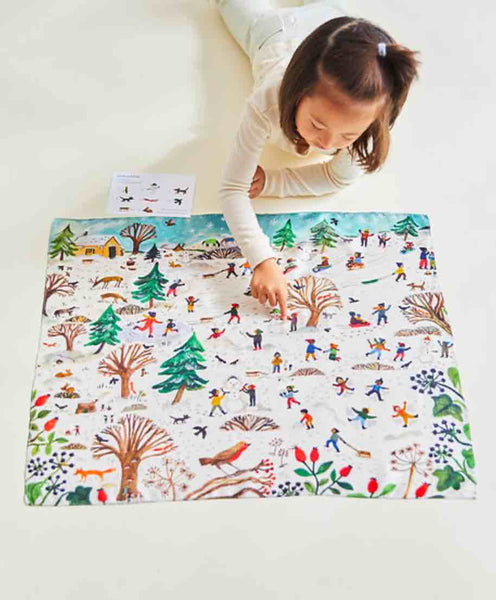 Sarah's Silks Snow Seek and Find Playsilk Illustrated by Gemma Koomen