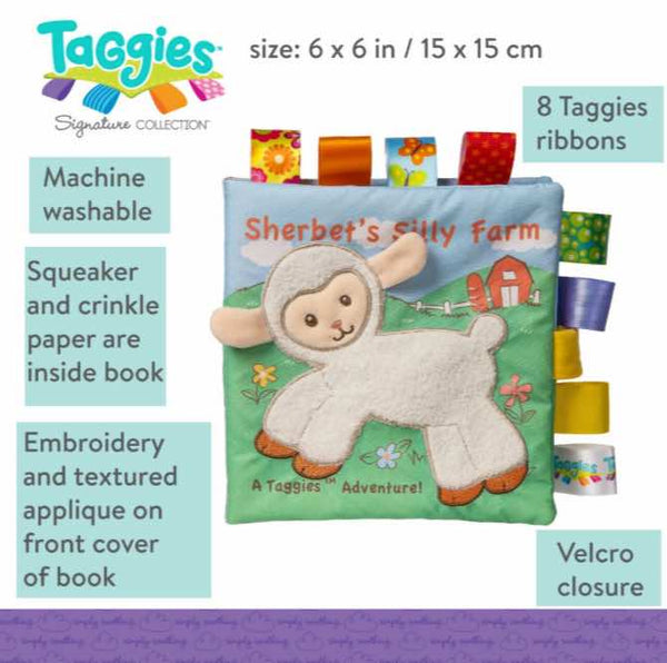 Taggies Sherbet Lamb Soft Book – 6×6″