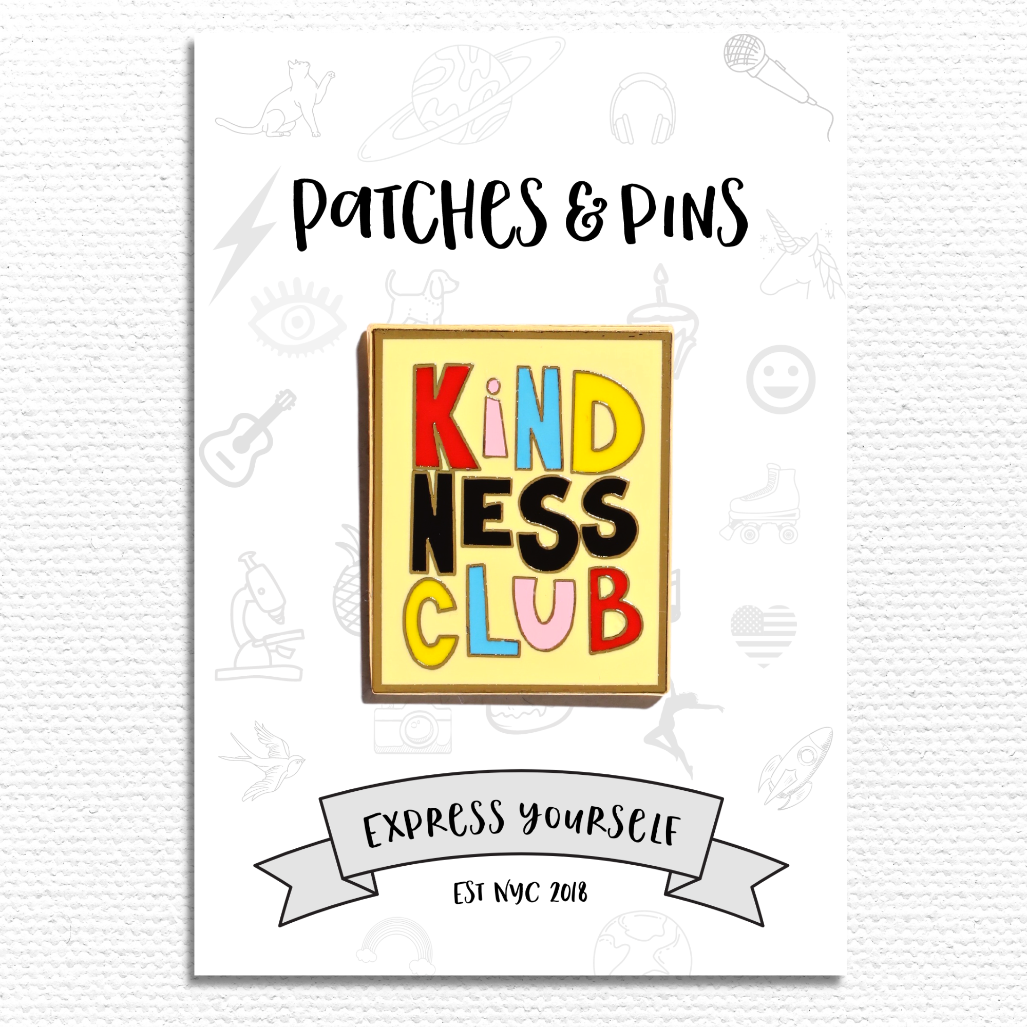 Kindness Club Enamel Pin
