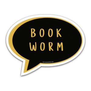 Book Worm Sticker