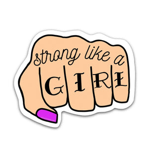 Strong Like A Girl Sticker