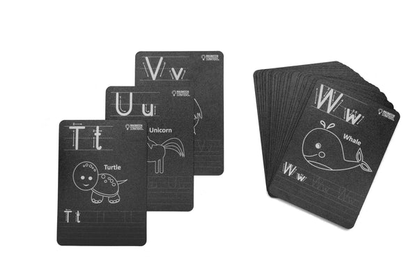 Chalkboard Alphabet Flash Card Set