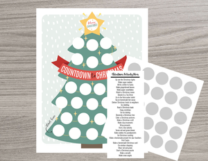 Scratch OFF Christmas Tree Advent Calendar