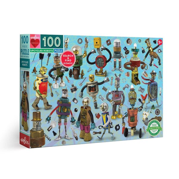 Upcycled Robots 100 Piece Puzzle