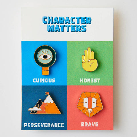 Character Pins - Set of 4
