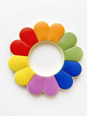 Colorful Flower Silicone Teether