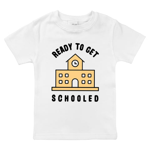 Back to School Ready Get Schooled Funny Organic Kids Shirt