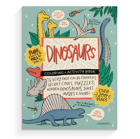 DINOSAURS: Coloring + Activity: Mazes, Puzzles, Jokes + MORE