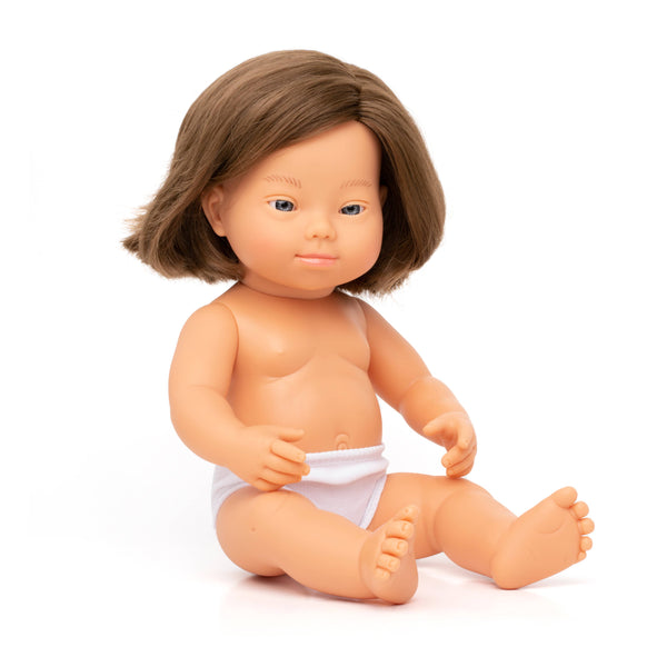 Down Syndrome Baby Doll Caucasian Girl 15"