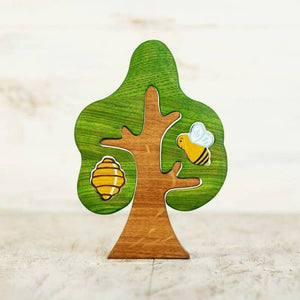 Wooden Tree With A Bee Puzzle