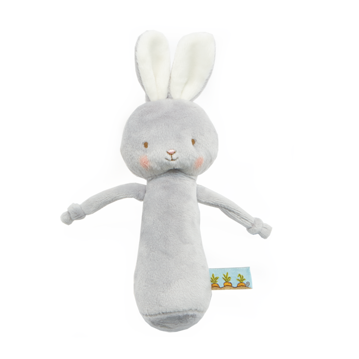 Friendly Chime Rattle - Gray bunny