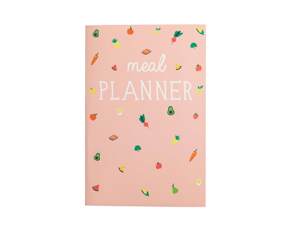 Food Meal Weekly Planner Notebook, Pink