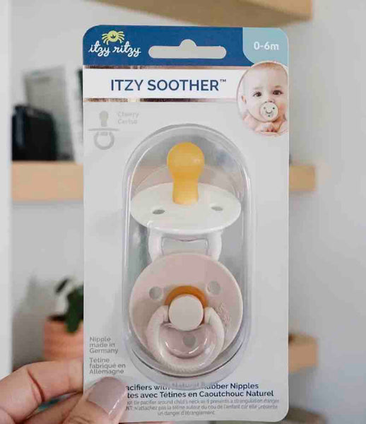 Itzy Soother™ Natural Rubber Pacifier Sets (Coconut/Toast)