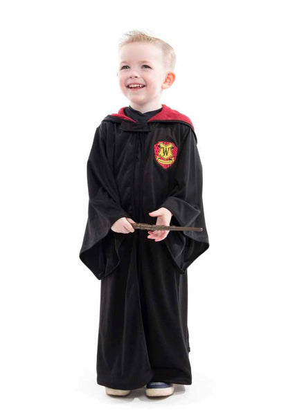 Red Hooded Wizard Robe - S/M 1-5 yrs