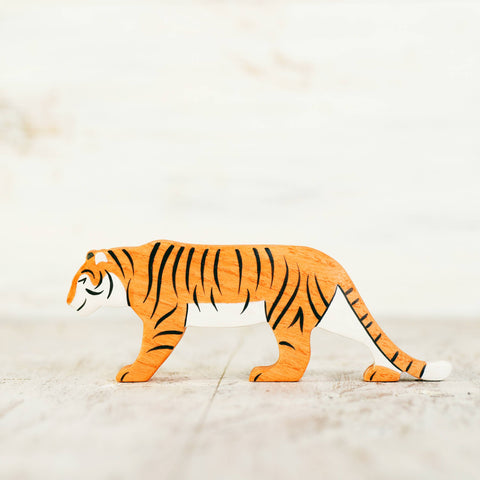 Wooden toy Tiger figurine