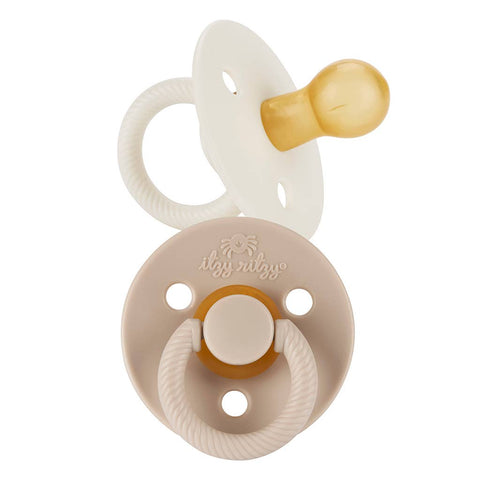 Itzy Soother™ Natural Rubber Pacifier Sets (Coconut/Toast)