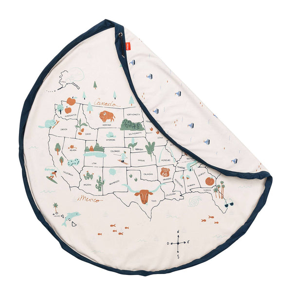 US Map Playmat/Toy Storage Bag