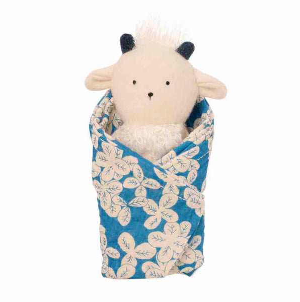 Goat Rattle + Burp Cloth