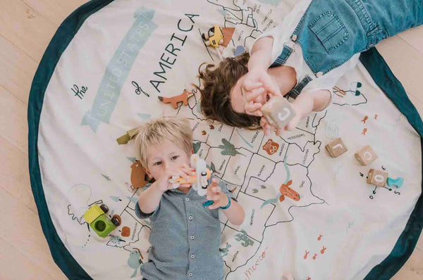 US Map Playmat/Toy Storage Bag